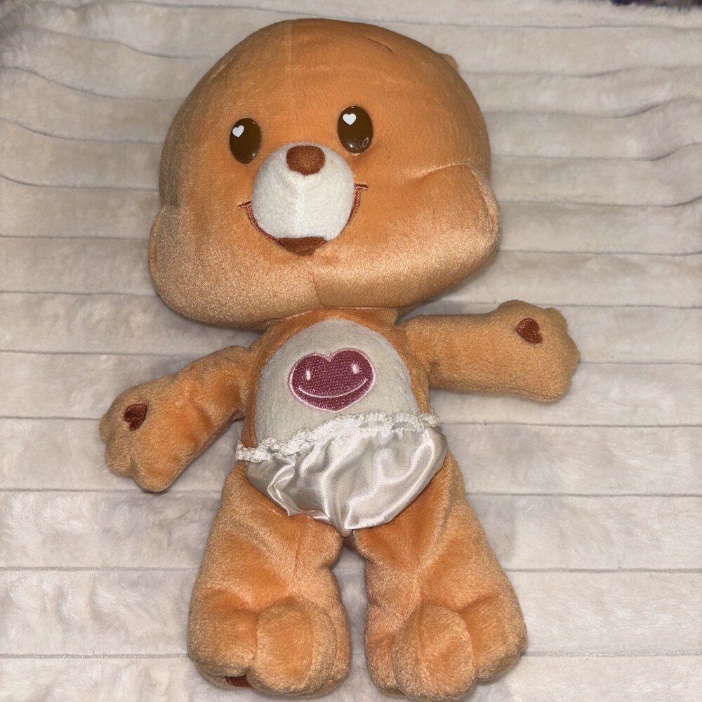 Vintage 2005 Care Bear Cubs Tenderheart Bear Plush Baby Doll Diaper Play Along